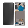 Ecran + chassis Argent Blanc OFFICIEL Samsung S21 5G - Outils OFFERTS