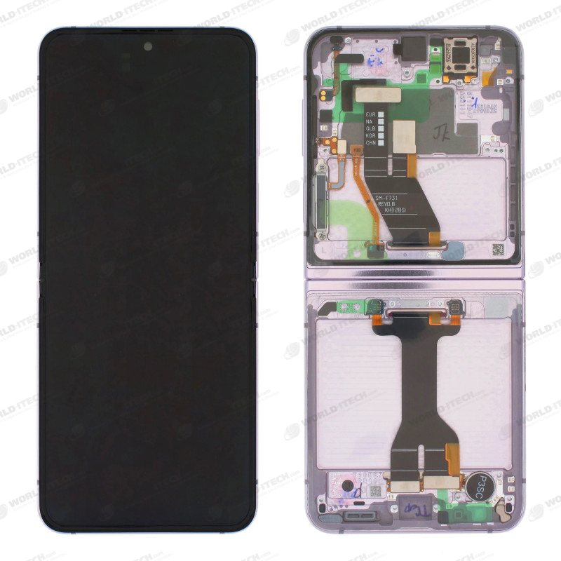 Ecran + chassis Lavande OFFICIEL Samsung Z Flip 5 (F731) GH82-31827C