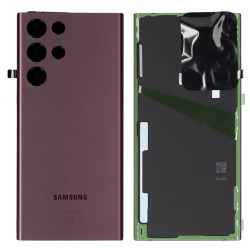 Achat Vitre arrière Samsung S22 Ultra Bordeau COMPATIBLE S908 en ligne