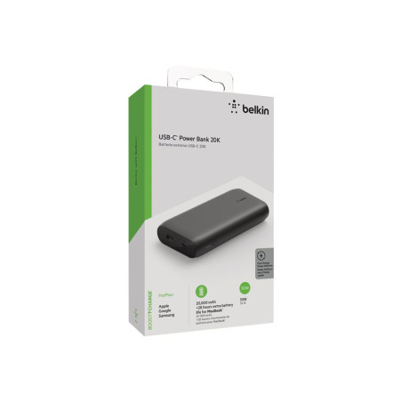 Batterie externe 20 000mAh charge rapide USB-C 30W Belkin