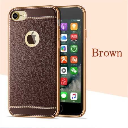 Coque Silicone Style Cuir iPhone 6 6S