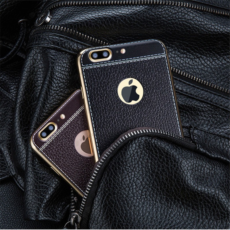 Coque Silicone Style Cuir iPhone 7 iphone 8