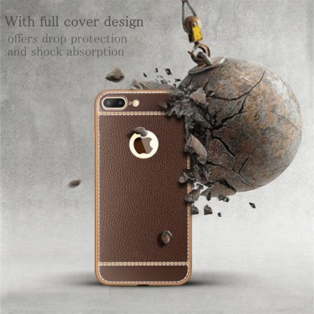 Coque Silicone Style Cuir iPhone 7 iphone 8