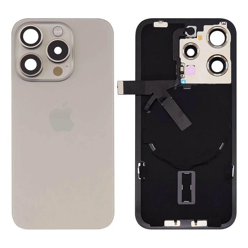 Vitre arrière complète prémontée OFFICIELLE Apple iPhone 15 Pro Max