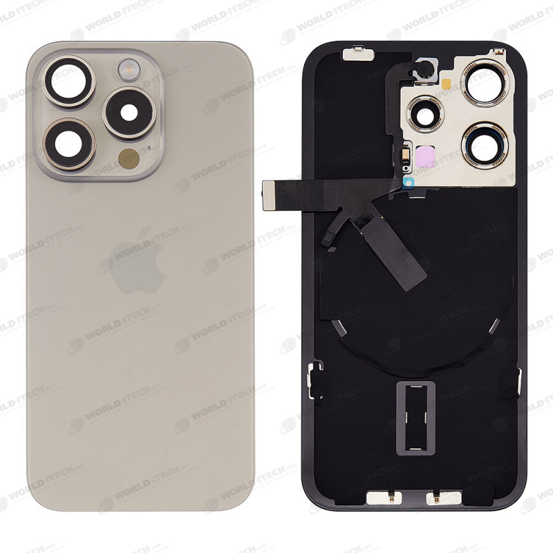 Vitre arrière complète prémontée OFFICIELLE Apple iPhone 15 Pro Max