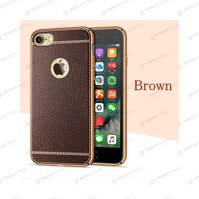 Coque Silicone Style Cuir iPhone 7 iphone 8