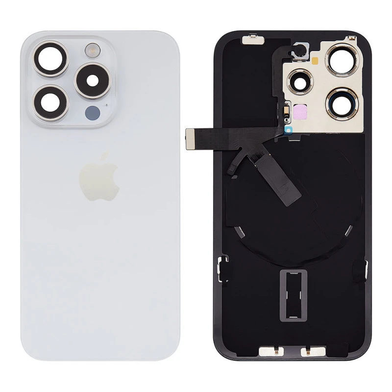 Vitre arrière complète prémontée OFFICIELLE Apple iPhone 15 Pro Max