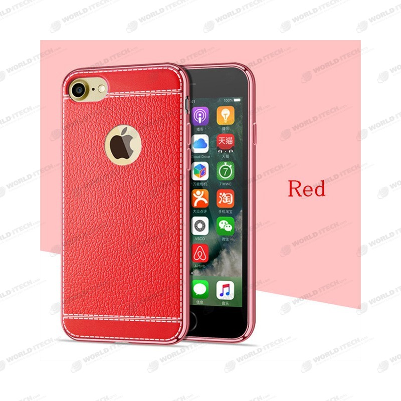 Coque Silicone Style Cuir iPhone 7 iphone 8