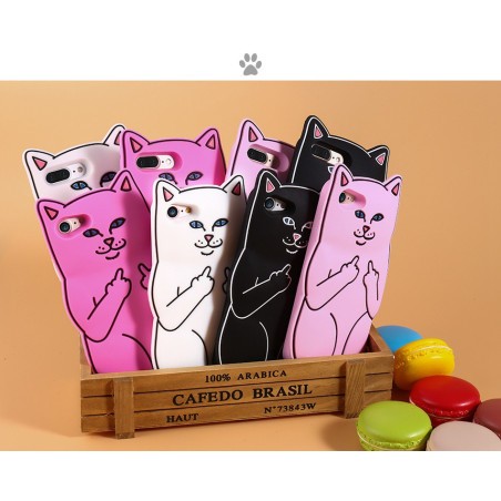 Coque Silicone Chat Fuck iPhone 6 6S