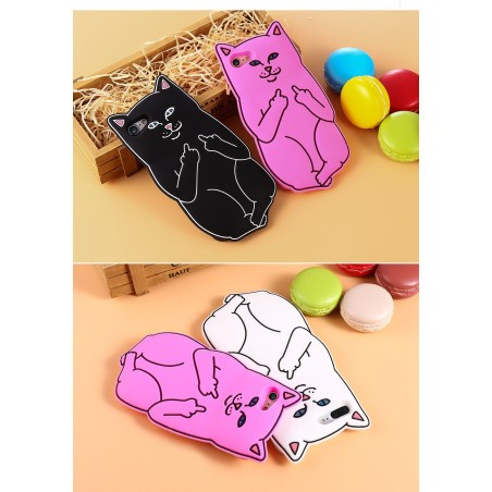 Coque Silicone Chat Fuck iPhone 6 6S