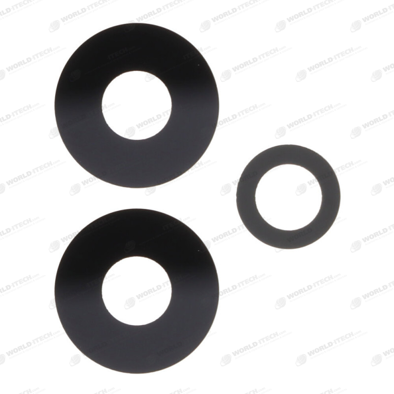 Small Back Camera Lens for Xiaomi Redmi Note 12 Pro+ 5G Black HQ 3pcs in one set