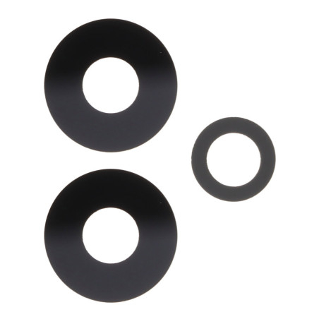 Small Back Camera Lens for Xiaomi Redmi Note 12 Pro+ 5G Black HQ 3pcs in one set