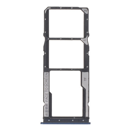 Tiroir double SIM bleu Xiaomi Redmi 12C