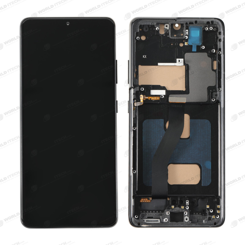 Ecran + chassis Noir COMPATIBLE Samsung S21 ULTRA 5G - Outils OFFERTS