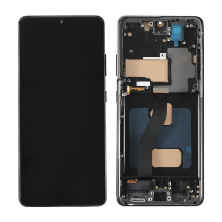 Ecran + chassis Noir COMPATIBLE Samsung S21 ULTRA 5G - Outils OFFERTS