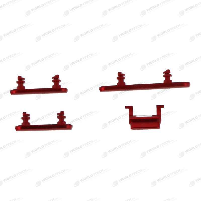 Lot boutons power volume et mute iPhone 11 Rouge