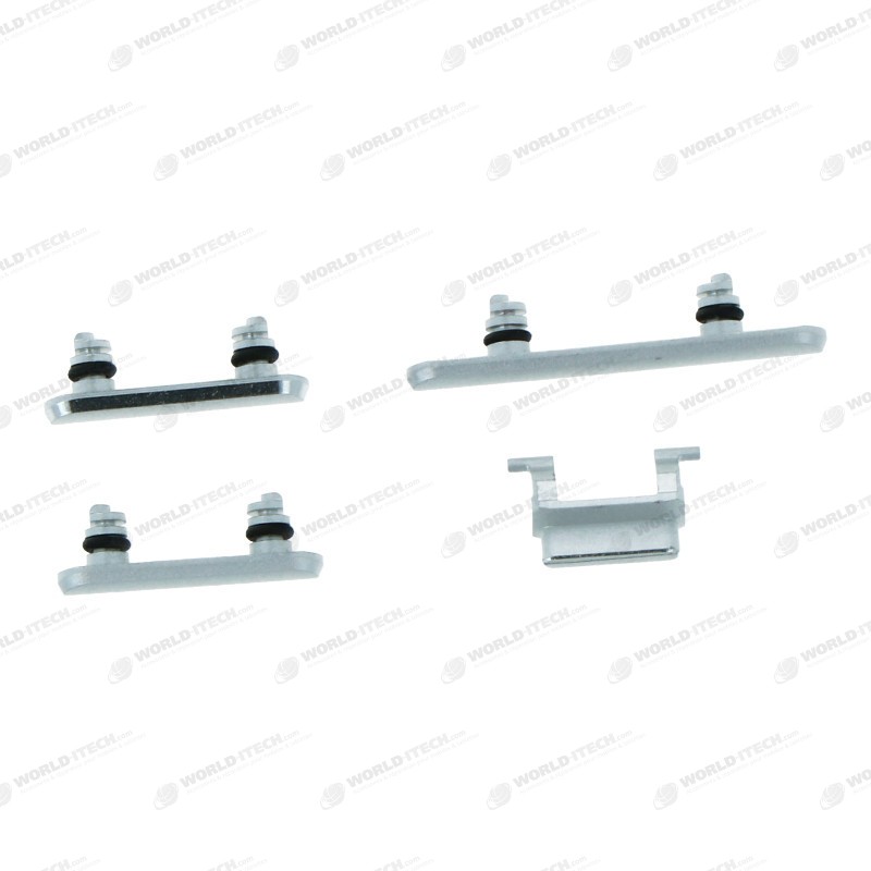Lot boutons power volume et mute iPhone 11 Blanc