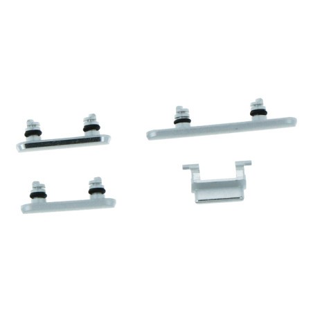 Lot boutons power volume et mute iPhone 11 Blanc