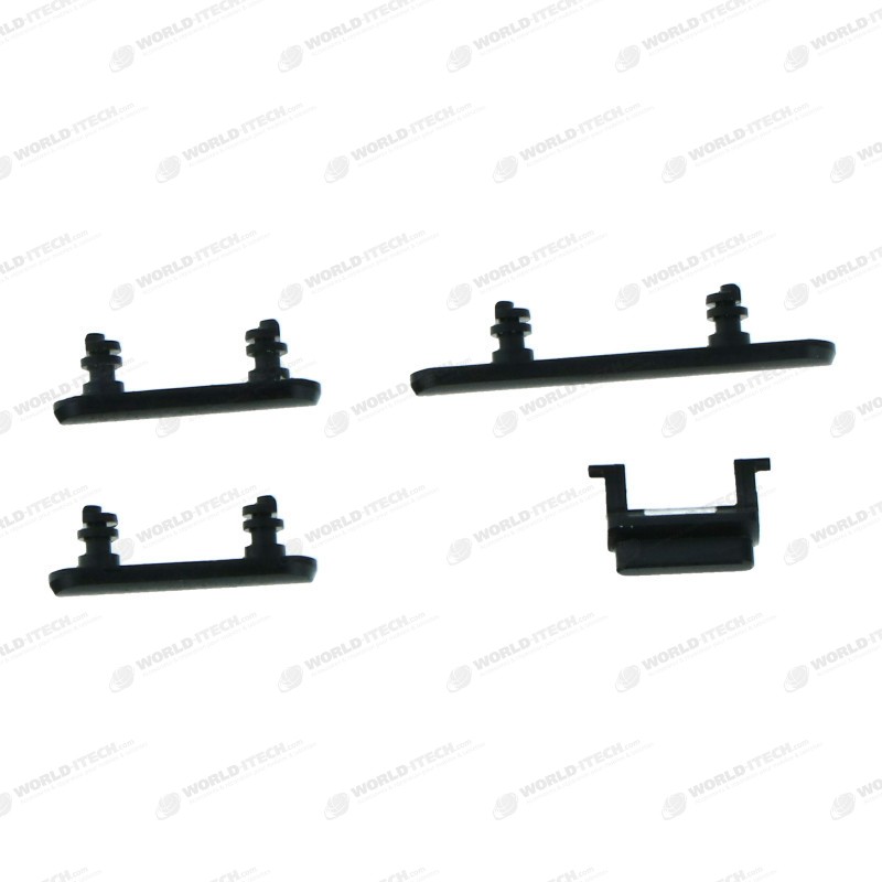 Lot boutons power volume et mute iPhone 11 Noir