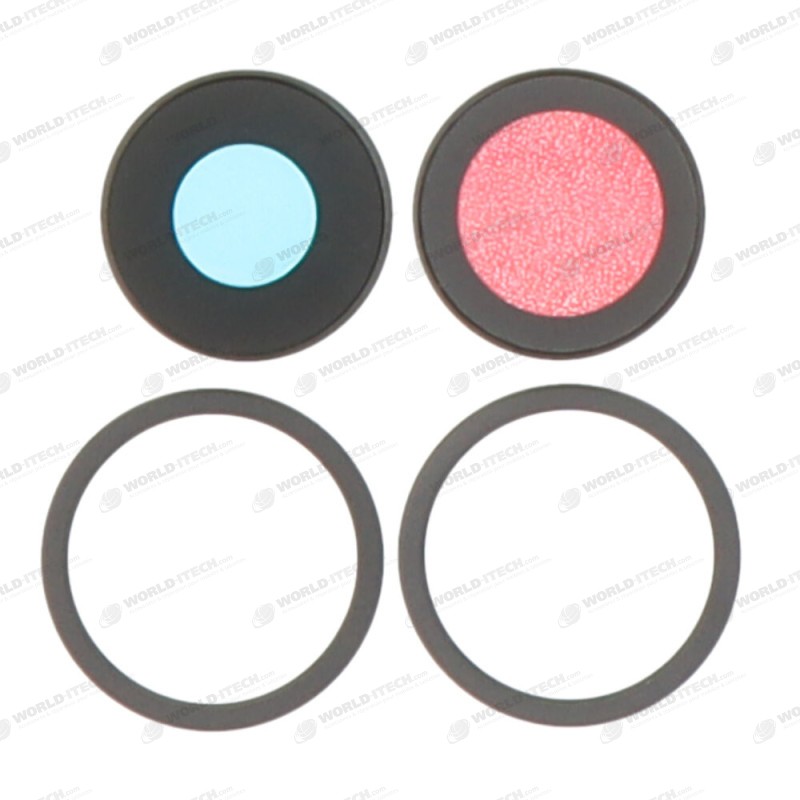 Lentilles cameras arrieres et anneaux noir iPhone 11