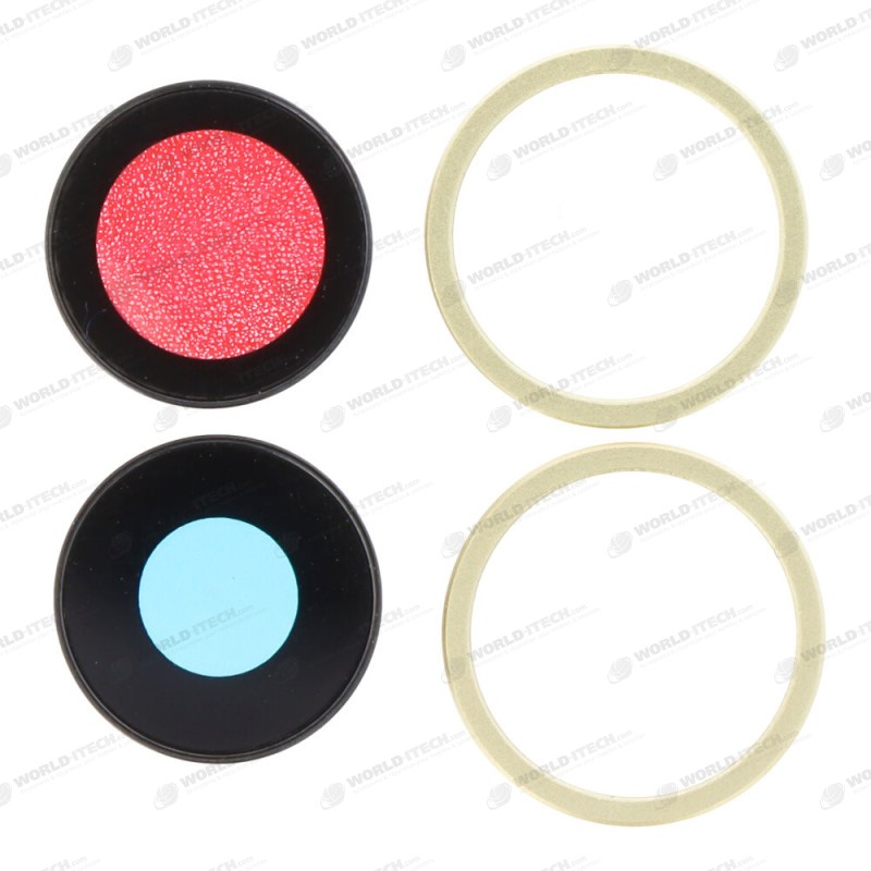 Lentilles cameras arrieres et anneaux jaune iPhone 11