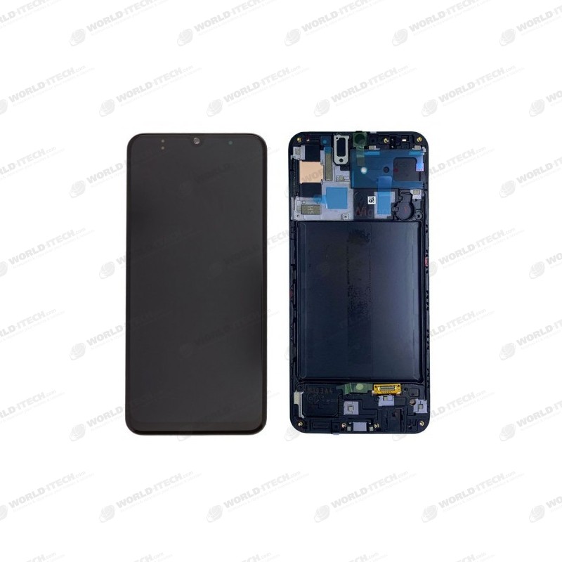 Ecran sur chassis Noir origine Samsung A71 SM-A715F