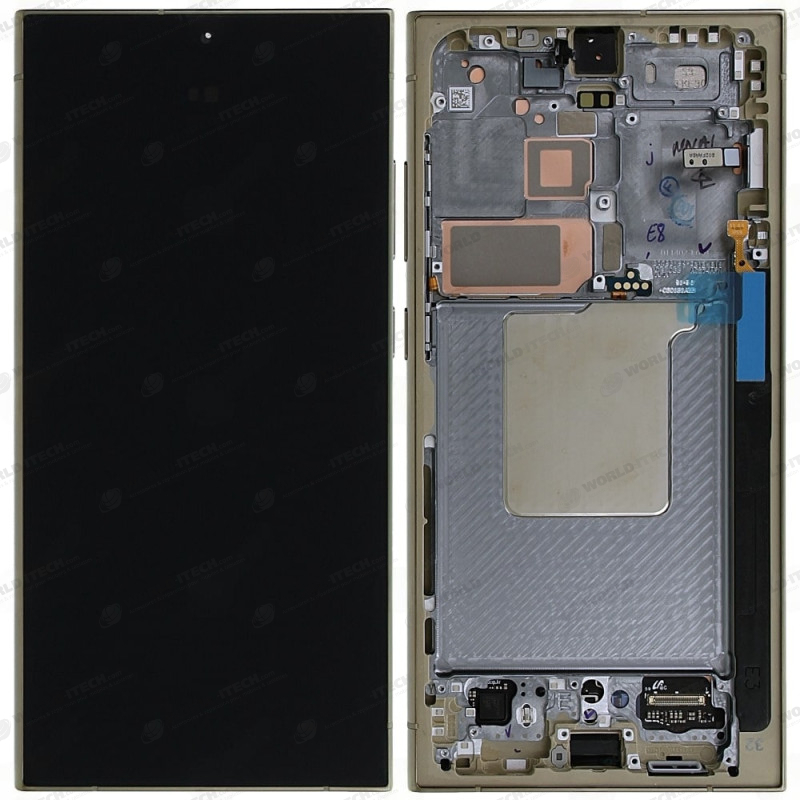 Ecran + chassis Ambre Titane Samsung S24 Ultra OFFICIEL SM-S928 GH82-33396C