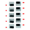 Lot 10 supports de grille anti-poussiere micro secondaire vitre arriere iPhone 11