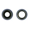 Lentilles cameras arrieres avec supports a souder et anneaux violet iPhone 11