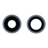 Lentilles cameras arrieres avec supports a souder et anneaux violet iPhone 11