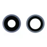 Lentilles cameras arrieres avec supports a souder et anneaux violet iPhone 11