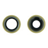 Lentilles cameras arrieres avec supports a souder et anneaux jaune iPhone 11