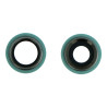 Lentilles cameras arrieres avec supports a souder et anneaux vert iPhone 11
