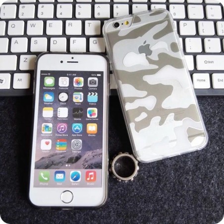 Coque silicone camouflage militaire iPhone 7 Plus / 8 Plus