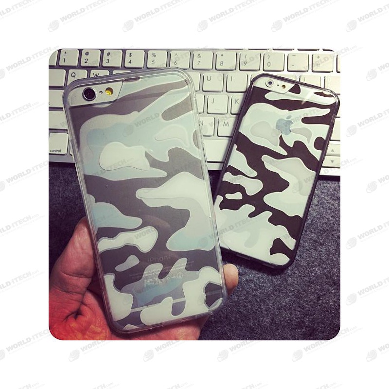 Coque silicone camouflage militaire iPhone 7 Plus / 8 Plus