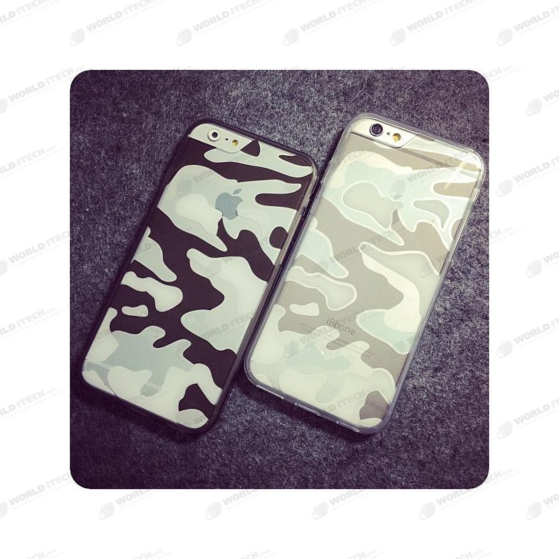 Coque silicone camouflage militaire iPhone 7 Plus / 8 Plus