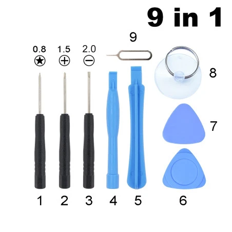 kit outils reparation iphone torx tournevis cruciforme ventouse