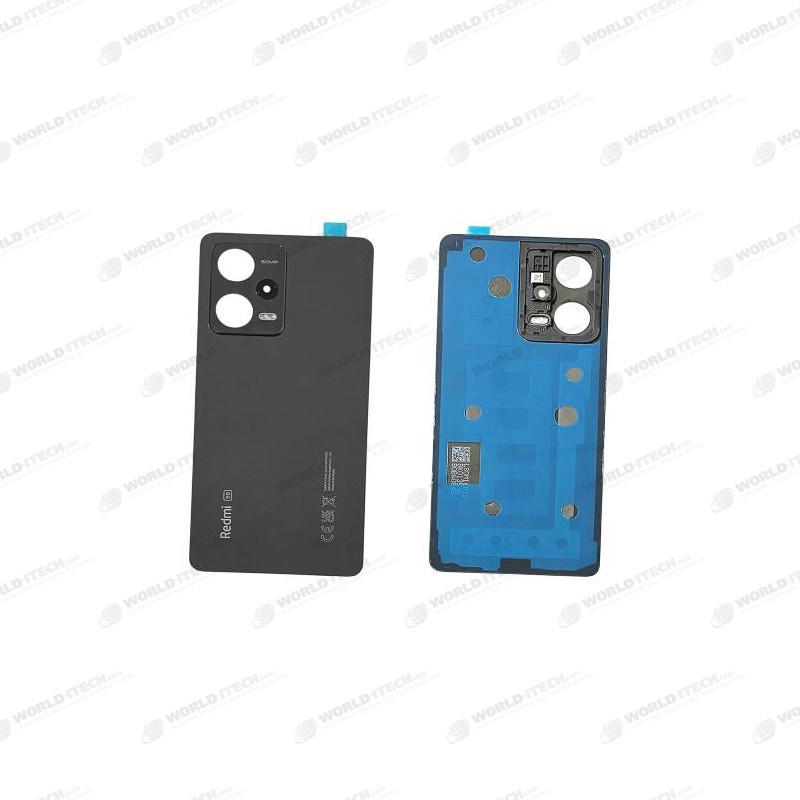 Vitre arrière Noir Minuit OFFICIELLE Xiaomi Redmi Note 12 Pro 5G