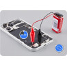 Cable pile 9V pinces crocodile pour batterie iPhone