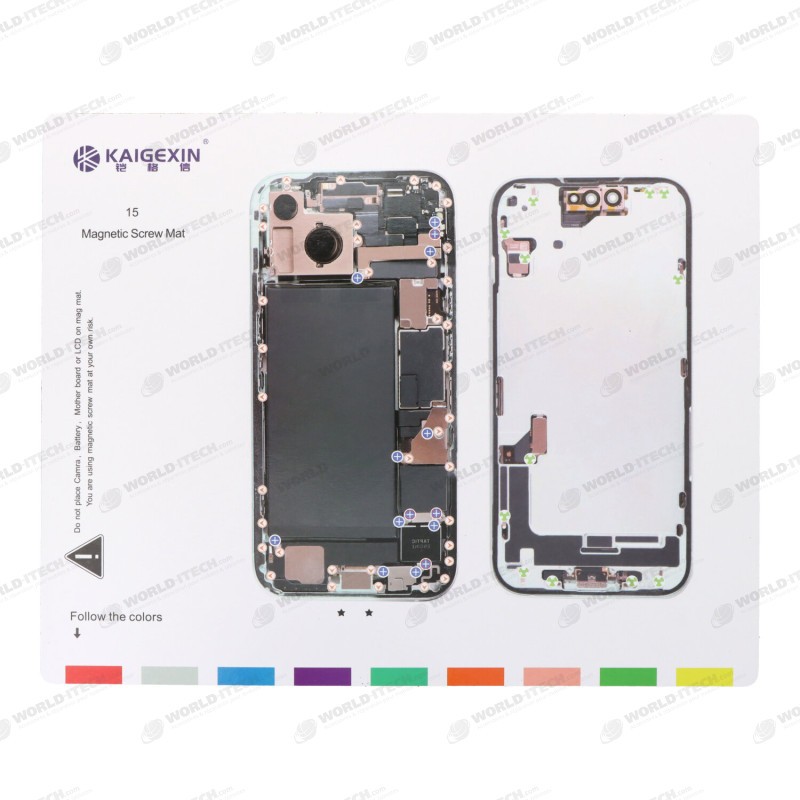 Patron magnétique aimanté guide range vis iPhone 15