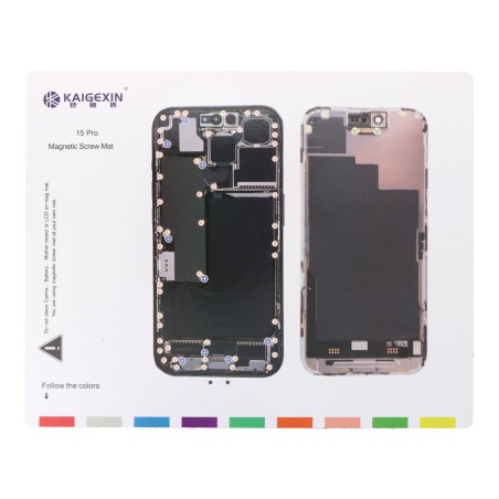 Patron magnétique aimanté guide range vis iPhone 15 Pro