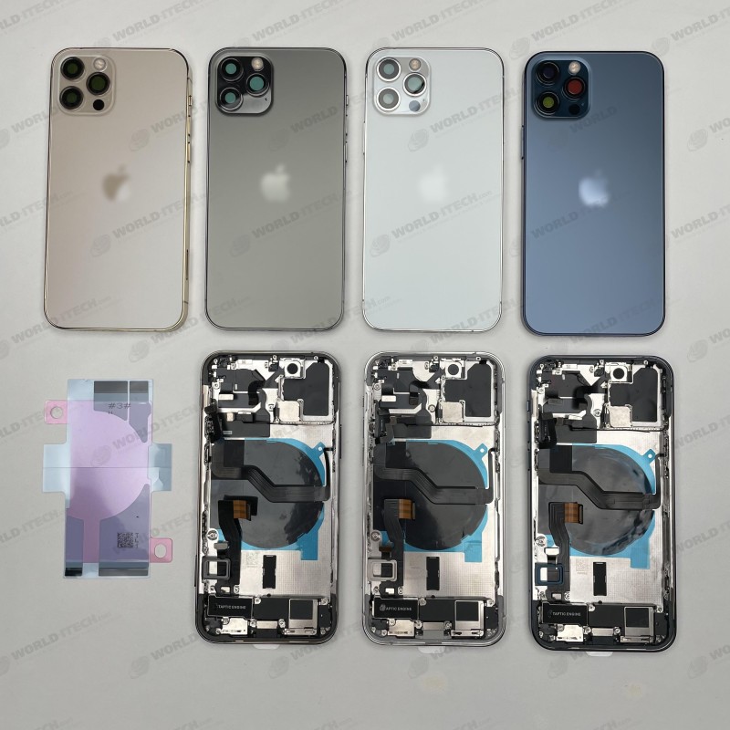 Chassis vitre arrière complet prémonté iPhone 12 pro - KIT OUTILS OFFERTS