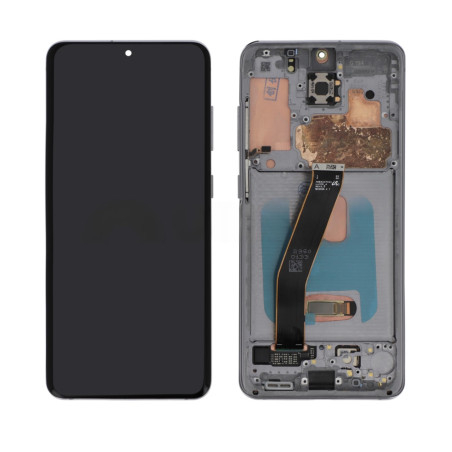 Ecran + chassis Gris ORIGINE Samsung S20 4G/5G - Outils OFFERTS