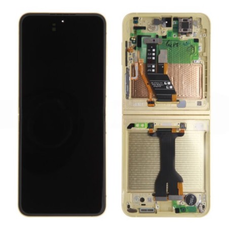 Ecran + chassis Jaune OFFICIEL Samsung Z Flip 6 (F741) GH82-35014B
