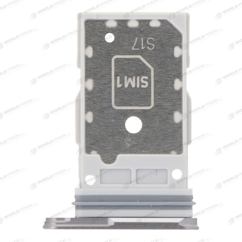 Tiroir double SIM argent blanc Samsung Galaxy S25 / S25+