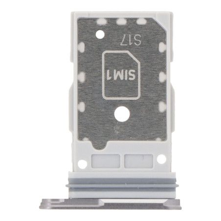 Tiroir double SIM argent blanc Samsung Galaxy S25 / S25+