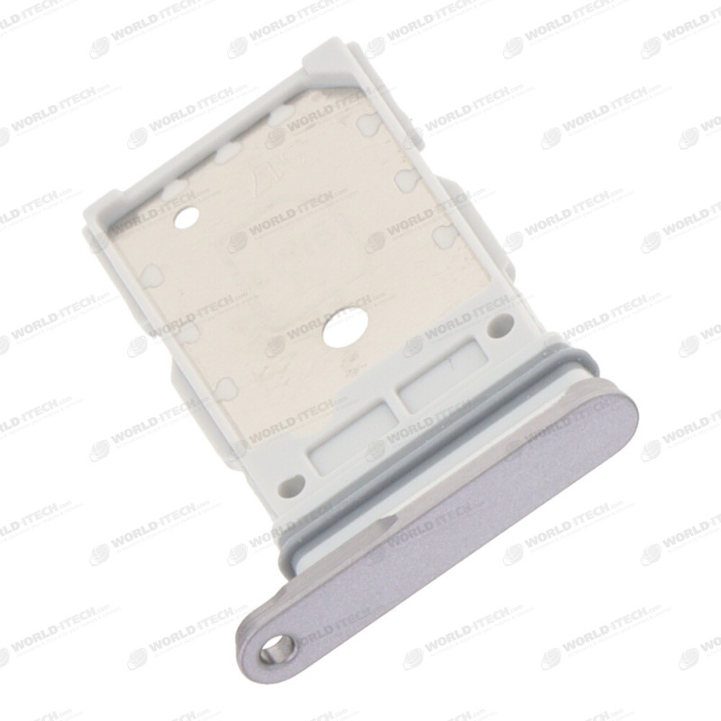 Tiroir double SIM argent blanc Samsung Galaxy S25 / S25+