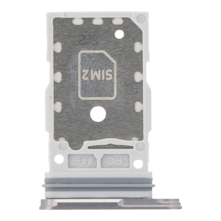 Tiroir double SIM argent blanc Samsung Galaxy S25 / S25+