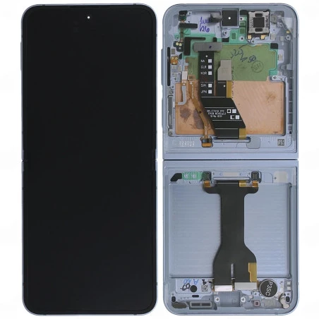 Ecran + chassis Bleu OFFICIEL Samsung Z Flip 6 (F741) GH82-35014C