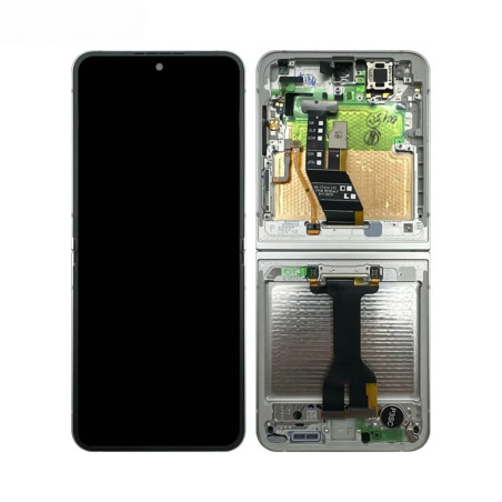 Ecran + chassis Blanc OFFICIEL Samsung Z Flip 6 (F741) GH82-35014F